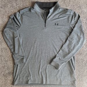 Under Armour Black and Gray Golf Pullover
